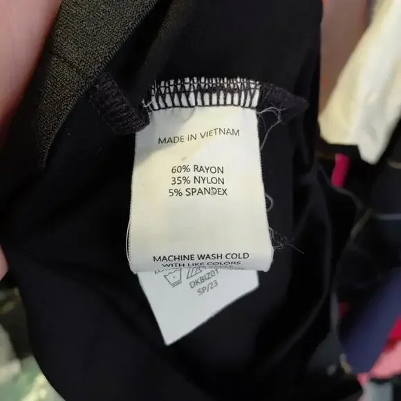 Quince Pants Womens Large Ultra Ponte Stretch Super Wide Leg Split Seam Front - Picture 10 of 12